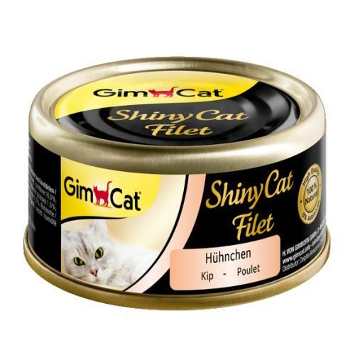 Вологий корм GimCat Shiny Cat Filet для котів курка 70 г