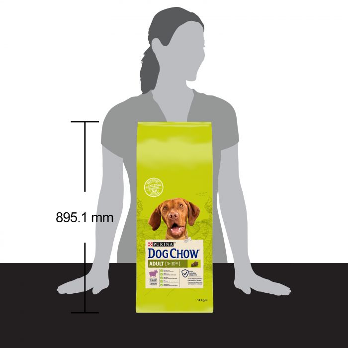 Сухий корм для дорослих собак DOG CHOW Adult з ягням 14 кг