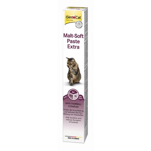 Паста GimCat Every Day Malt-Soft Paste Extra для кошек выведение шерсти из желудка 100 г