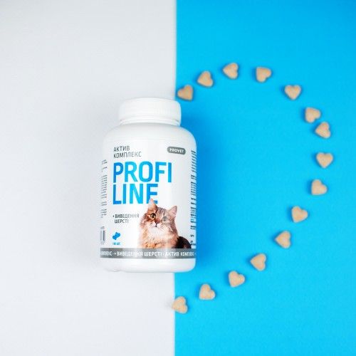 Витамины Provet Profiline для кошек Актив Комплекс + вывод шерсти 180 таб.