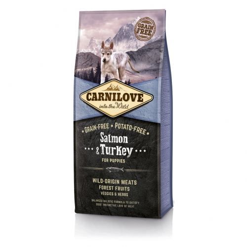 Сухий корм Carnilove Salmon & Turkey для цуценят всіх порід лосось та індичка 12 кг