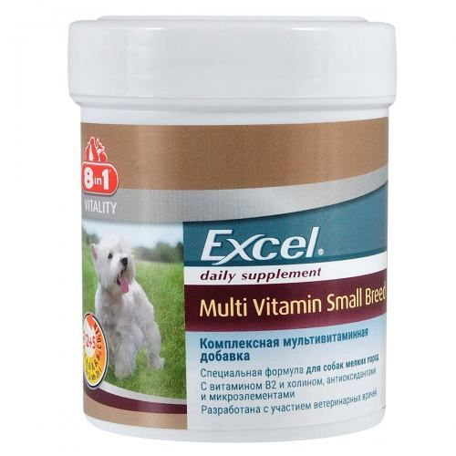 Вітаміни 8in1 Excel «Multi Vitamin Small Breed» для собак дрібних порід 70 шт (мультивітамін)