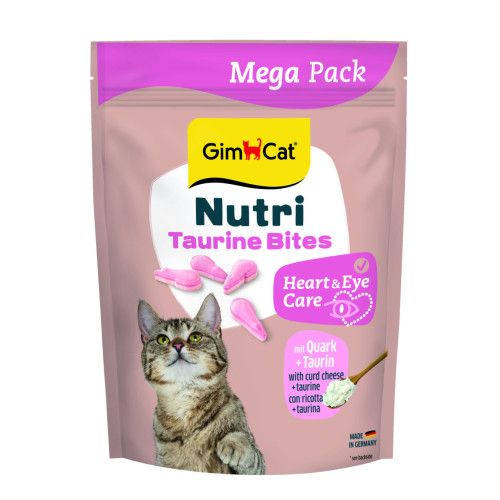 Вітаміни GimCat NUTRI TAURINE BITES QUARK для кішок з сиром та таурином 425г