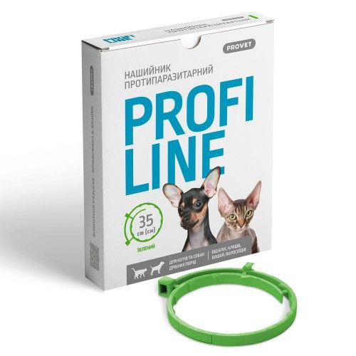 Нашийник Provet Profiline для котів та собак 35 см кораловий (інсектоакарицид)