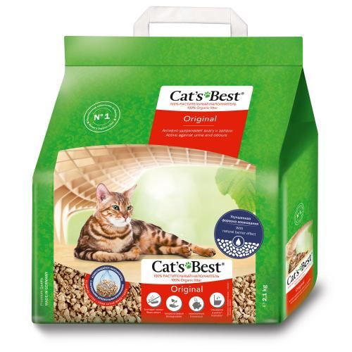 Наповнювач Cat’s Best Original для котячого туалету деревний 5 л/ 2.1 кг