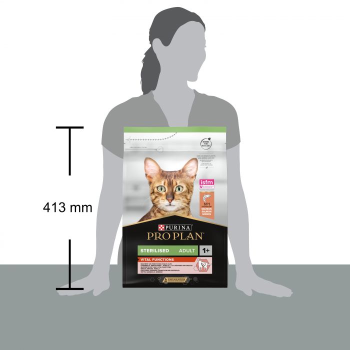 Сухий корм для котів  PRO PLAN Sterilised Adult 1+ Vital Functions після стерилізації з лососем 3 кг