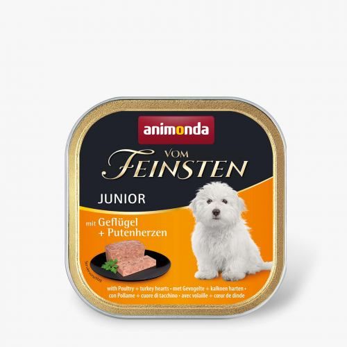 Влажный корм Animonda Vom Feinsten для щенков с птицей и индюшачьими сердцами 150 г