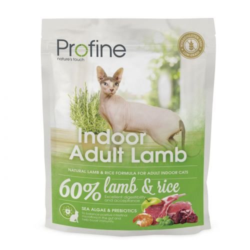 Сухий корм для котів Profine Indoor  які живуть в приміщенні з ягням та рисом 300 г