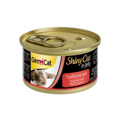 Вологий корм GimCat Shiny Cat для котів з тунцем та лососем 70 г