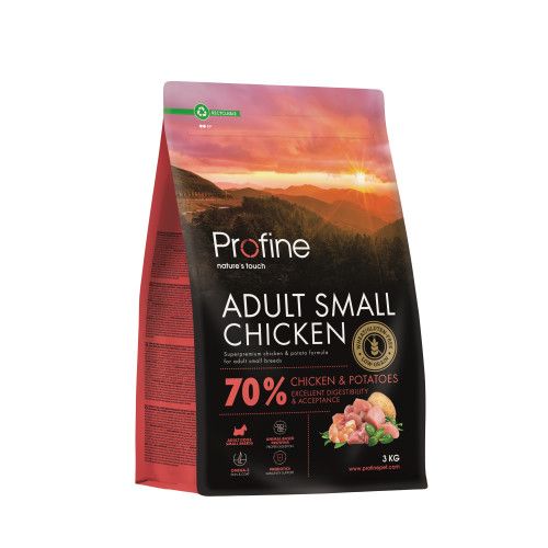 Корм сухий Profine Small Chicken and Potatoes для дорослих собак дрібних порід з куркою та картоплею 3 кг
