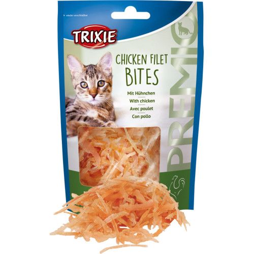 Лакомство Trixie Premio Chicken Filet Bites для кошек сушеное куриное филе 50 г