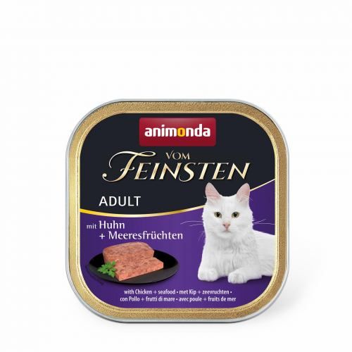 Вологий корм Animonda Vom Feinsten для котів з куркою та морепродуктами 100 г