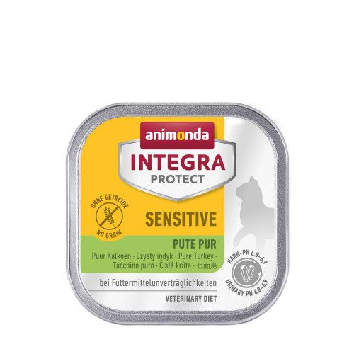 Вологий корм для котів   Integra Protect Sensitiv Pure Turkey з харчовою непереносимістю, моно індичка, 100 г