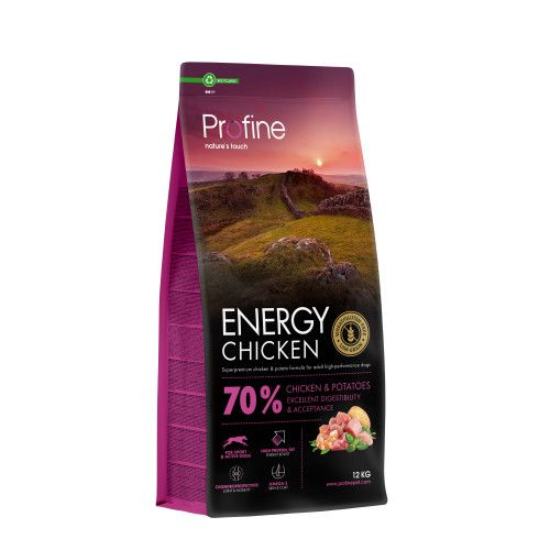 Корм сухий Profine Energy Chicken and Potatoes для активних собак всіх порід з куркою та картоплею 12 кг