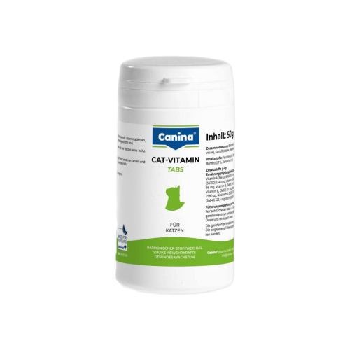Витамины Canina Cat-Vitamin Tabs для кошек витаминный комплекс 50 г (100 табл)