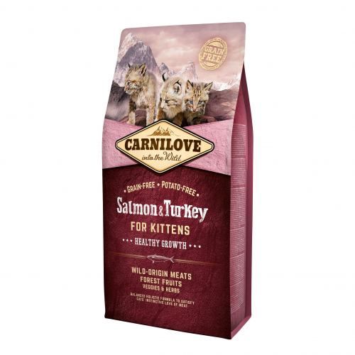 Сухий корм для кошенят Carnilove  Salmon & Turkey лосось та індичка 6 кг
