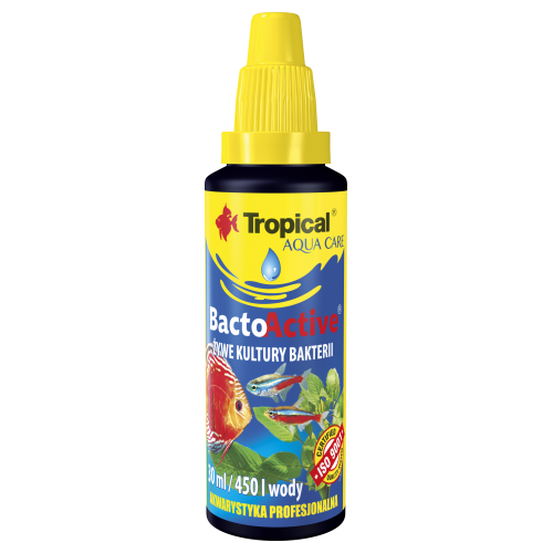 Препарат Tropical Bacto Active для запуску акваріума та підготовки біологічного середовища 30 мл