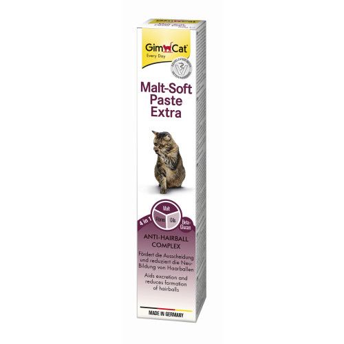 Паста GimCat Every Day Malt-Soft Paste Extra для кошек выведение шерсти из желудка 50 г