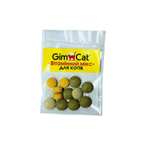 Вітаміни GimCat «Вітамінний мікс» для котів 12 шт