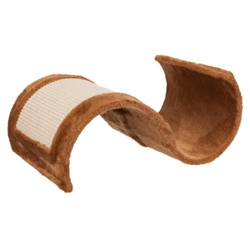 Царапка Trixie Wavy для кошек из сизаля/плюшевая 29х18х50 см (коричневая)