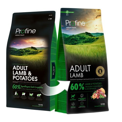 Корм сухий Profine Lamb and Potatoes для дорослих собак всіх порід з ягнятиною та картоплею 12 кг