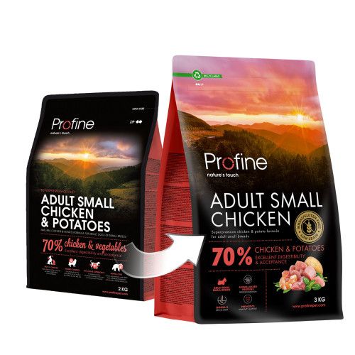 Корм сухий Profine Small Chicken and Potatoes для дорослих собак дрібних порід з куркою та картоплею 3 кг