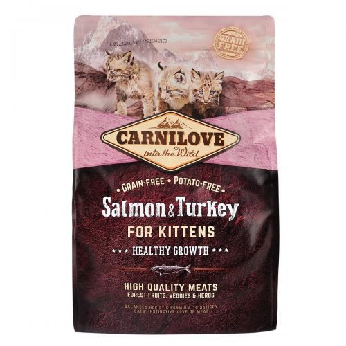 Сухий корм для кошенят Carnilove  Salmon & Turkey лосось та індичка 2 кг