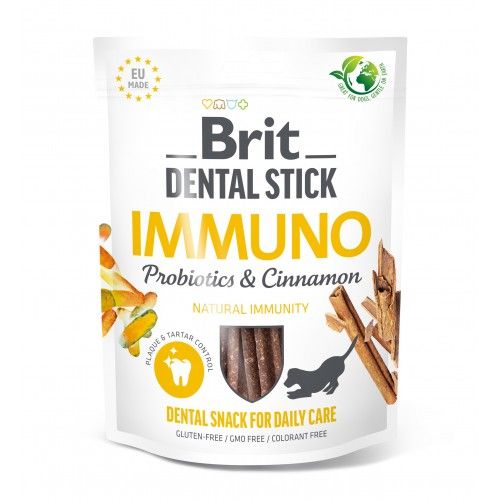 Лакомство для собак Brit Dental Stick Calm успокаивающая конопля и пустырник 7 шт 251 г