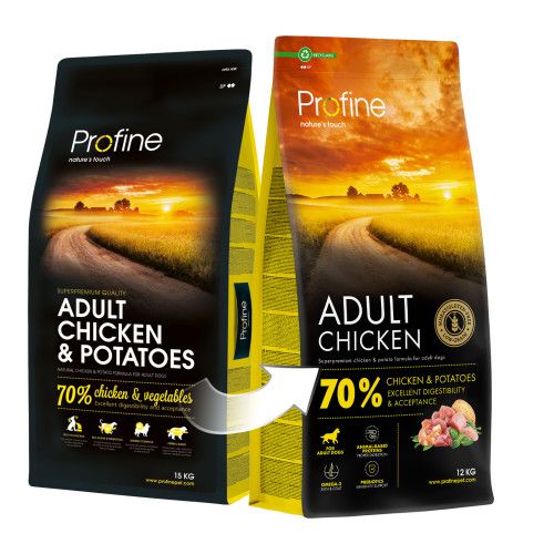 Корм сухий Profine Chicken and Potatoes для дорослих собак всіх порід з куркою та картоплею 12 кг