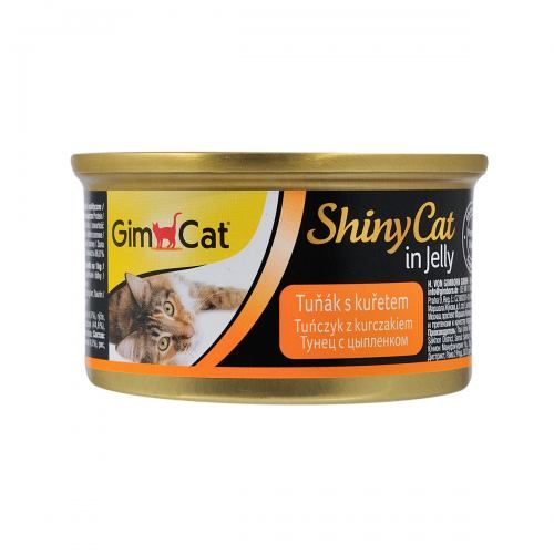 Влажный корм GimCat Shiny Cat для кошек тунец и курица 70 г
