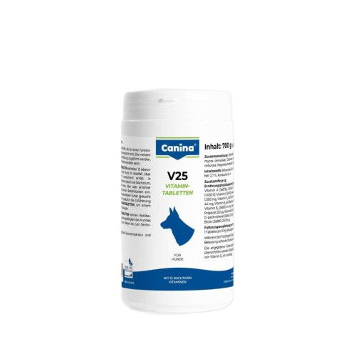 Вітаміни Canina V25 Vitamintabletten для собак полівітамінний комплекс 700 г (210 табл)