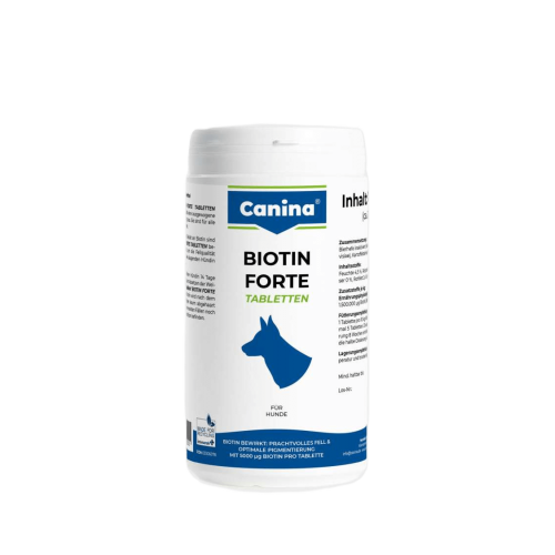 Вітаміни Canina Biotin Forte Tabletten для собак інтенсивний курс для шерсті 700 г (210 табл)