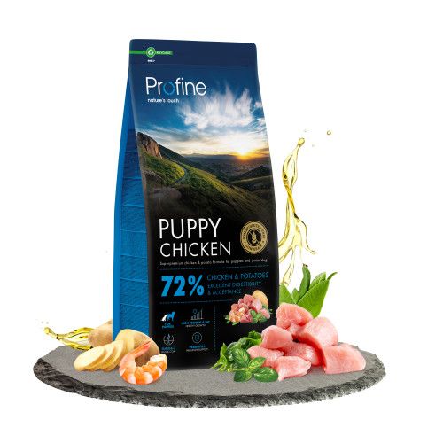 Корм сухий Profine Puppy Chicken and Potatoes для цуценят та юніорів всіх порід з куркою та картоплею 12 кг