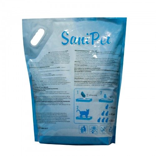 Наповнювач Sani Pet для котячих туалетів силікагелевий 10 л