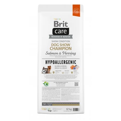 Сухий корм Brit Care Dog Hypoallergenic Dog Show Champion для виставкових собак з лососем і оселедцем