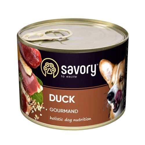 Вологий корм Savory для дорослих собак усіх порід з качкою