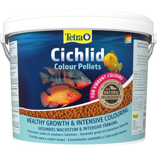 Корм Tetra Cichlid Colour для всіх цихлід для яскравості забарвлення 10 л (гранули)