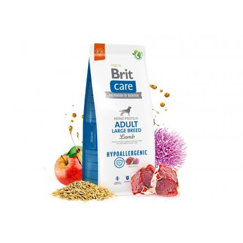 Сухий корм Brit Care Dog Hypoallergenic Adult Large Breed для собак великих порід гіпоалергенний з ягням