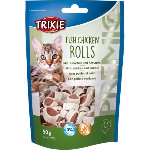 Лакомство Trixie Premio Fish Chicken Rolls для кошек роллы с курицей и рыбой 50 г