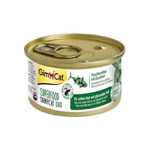 Вологий корм GimCat Shiny Cat Superfood для котів тунець та цукіні 70 г