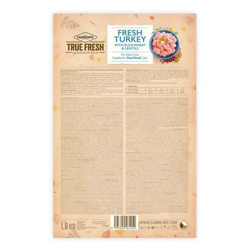 Сухий корм для котів Carnilove True Fresh з індичкою 1,8 кг