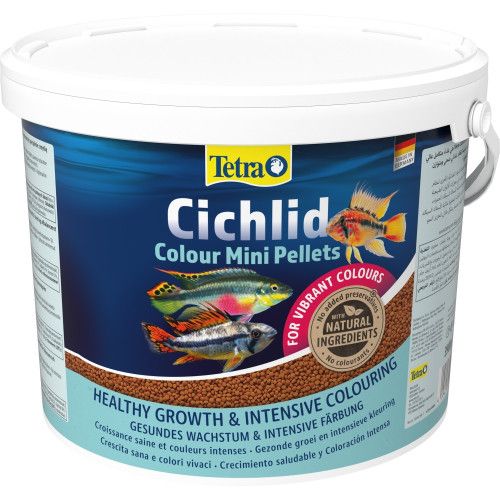 Корм Tetra Cichlid Colour Mini для невеликих цихлід для яскравості забарвлення 10 л (гранули)