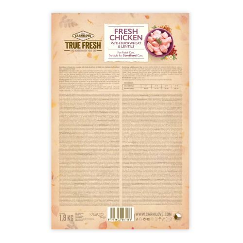 Сухий корм для котів Carnilove True Fresh з куркою 1,8 кг
