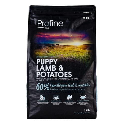 Сухий корм Profine Puppy для цуценят та юніорів всіх порід з ягнятиною та картоплею 3 кг