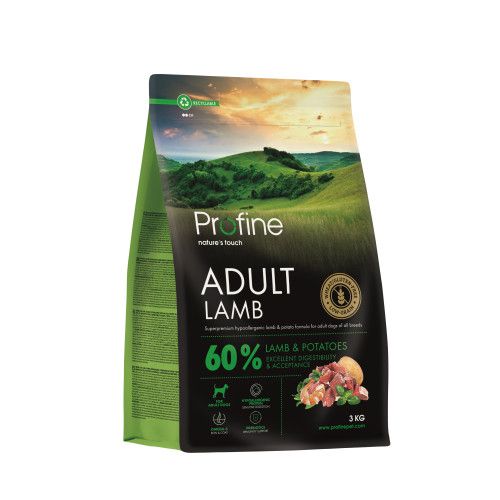 Корм сухий Profine Lamb and Potatoes для дорослих собак всіх порід з ягнятиною та картоплею 3 кг