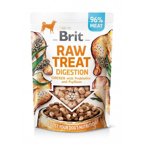 Лакомство для собак Brit Raw Treat freeze-dried Digestion для пищеварения курица 40 г
