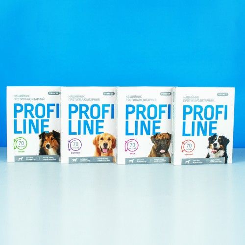 Нашийник Provet Profiline для великих порід собак 70 см кораловий (інсектоакарицид)