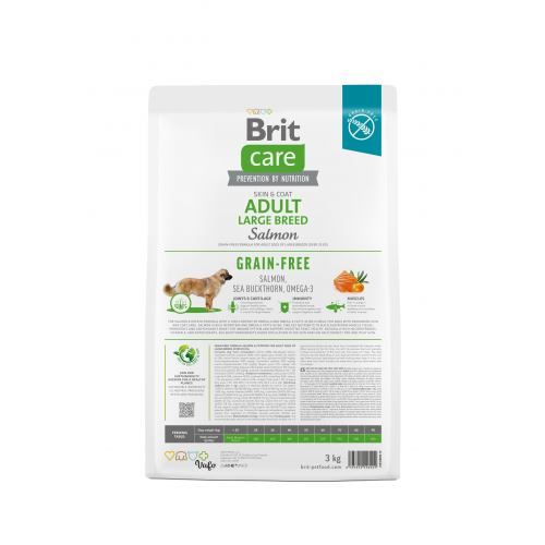Сухий корм Brit Care Dog Grain-free Adult Large Breed для собак великих порід беззерновий з лососем