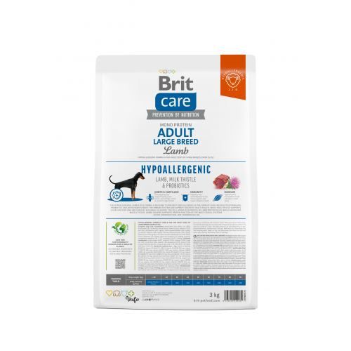 Сухий корм Brit Care Dog Hypoallergenic Adult Large Breed для собак великих порід гіпоалергенний з ягням