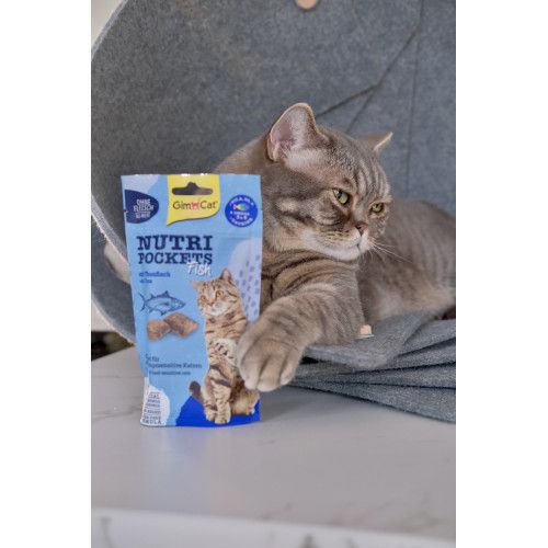 Ласощі для котів GimCat Nutri Pockets Fish Тунець 60 г